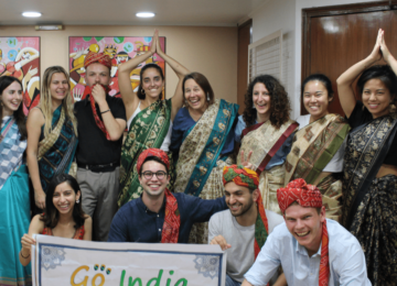 Day 10: Indian Attire - Sari draping and turban session, having our participants feel one with our culture!