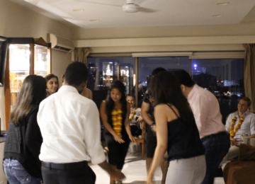 Day 1: Home Visit - Our team hosted the group for a home cooked Indian meal followed by a Bollywood dance-off!