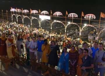 The spectacular "The Ganga Aarti" in Varanasi