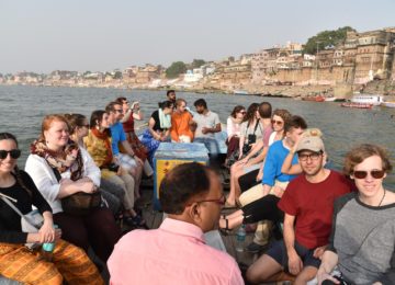 Boat ride on the sacred River Ganges in Varanasi, the world's first civilised city and India's most important religious destination