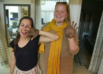 Mehndi (Henna) application session - An ancient Indian form of body art