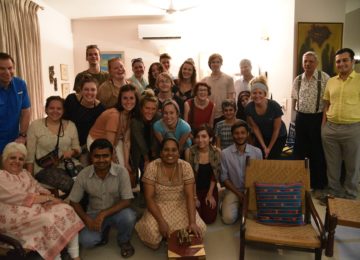 A culinary class at an Indian home - conducted by friends of our founders. Students were taught how to prepare a traditional 'parsi' feast!
