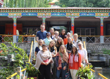 At Tibetan culture and art preservation center at Norbulingka Institute, Dharamshala